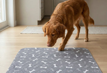 Dog using the NovaPaw Pup Pad