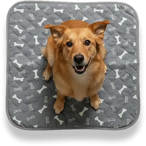 NovaPaw washable pheromone-guided Pup Pad with dog